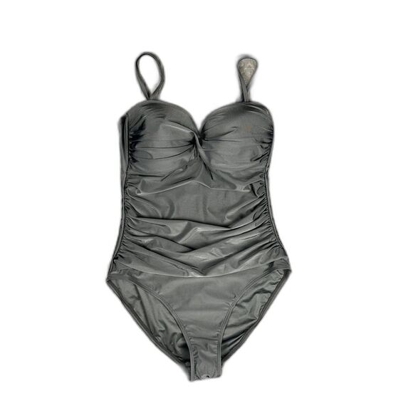 RELLECIGA Vintage Inspired Strapless Tummy Control 1pc Swimsuit Swimwear SZL:NWT - Picture 5 of 16